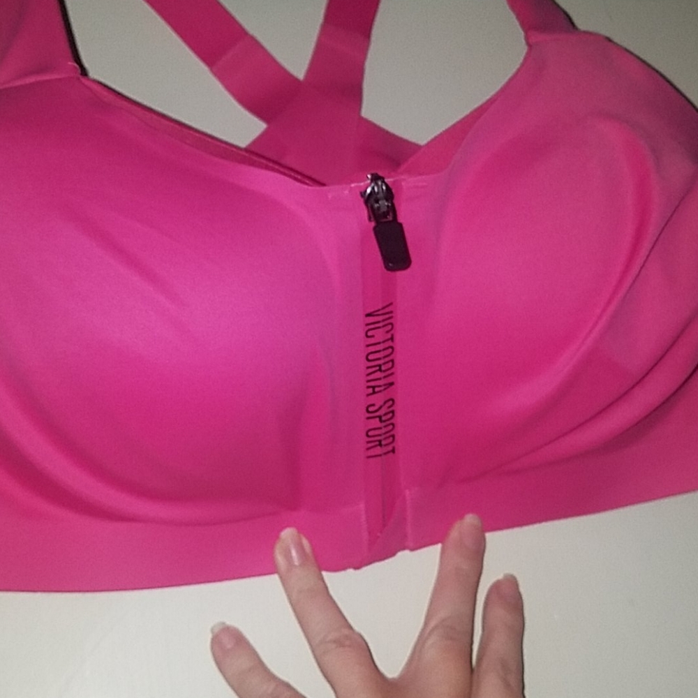 Victoria's secret zip front bright pink never worn